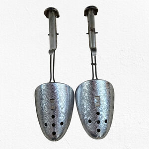 1940s Vintage FootForm Metal Shoe Stretchers Adjustable Spring Tension USA Made